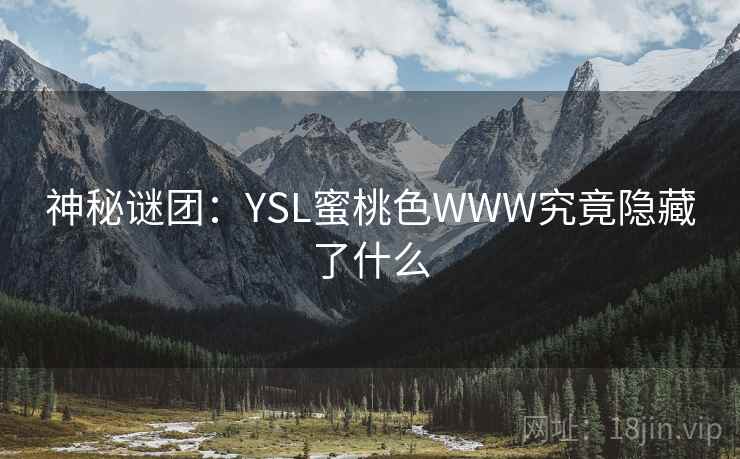 神秘谜团：YSL蜜桃色WWW究竟隐藏了什么