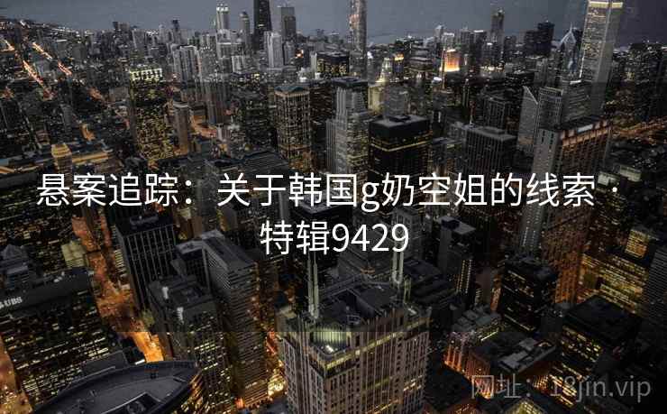 悬案追踪:关于韩国g奶空姐的线索 · 特辑9429