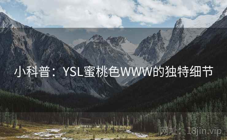 小科普:YSL蜜桃色WWW的独特细节 小科普:YSL蜜桃色WWW的独特细节